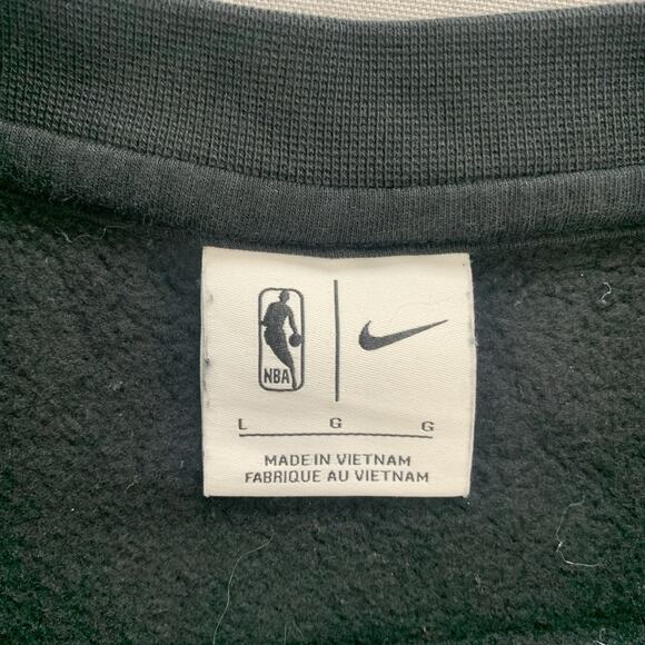 *SOLD* Nike Miami Heat Sweatshirt Men's Size L Black NBA Basketball Crewneck - Picture 5 of 8